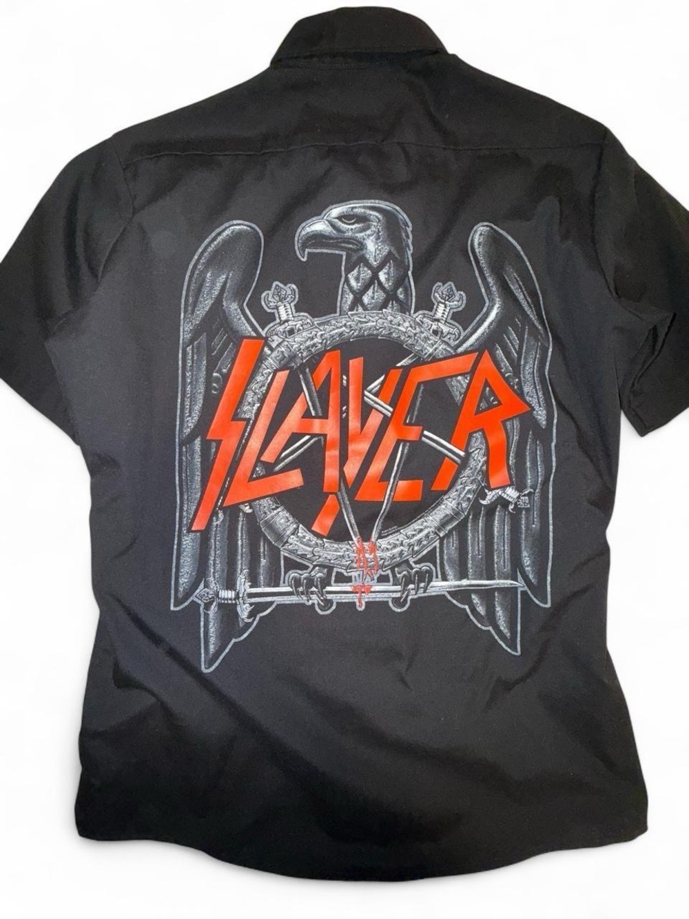 Slayer x Dickies Workshirt Vintage 2000s NWOT Back Print Men’s Shirt Size Medi